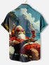 Men's Christmas Funny Graphic Short Sleeve Hawaiian Shirt